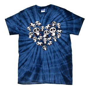 Cute Panda Shirts Panda Bear Lover Heart Gifts Tie-Dye T-Shirt