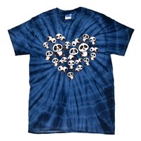 Cute Panda Shirts Panda Bear Lover Heart Gifts Tie-Dye T-Shirt