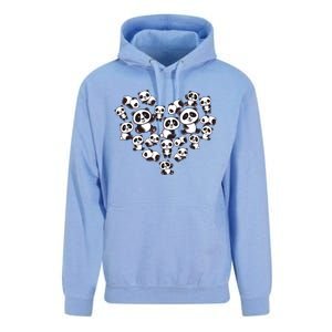 Cute Panda Shirts Panda Bear Lover Heart Gifts Unisex Surf Hoodie