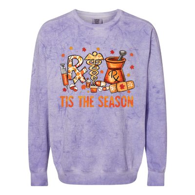 Cpht Pharmacy Technician Fall Theme Shirts Tis The Season Colorblast Crewneck Sweatshirt