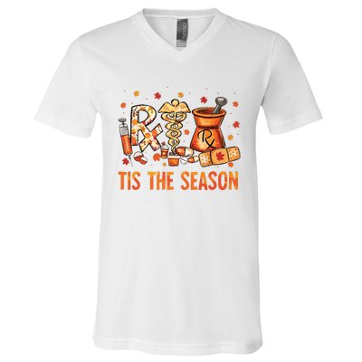 Cpht Pharmacy Technician Fall Theme Shirts Tis The Season V-Neck T-Shirt