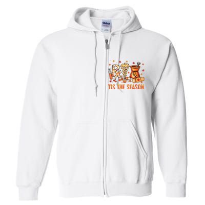 Cpht Pharmacy Technician Fall Theme Shirts Tis The Season Full Zip Hoodie