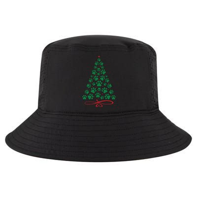 Christmas Paw Tree Christmas Dog Paw Christmas Tree Cool Comfort Performance Bucket Hat