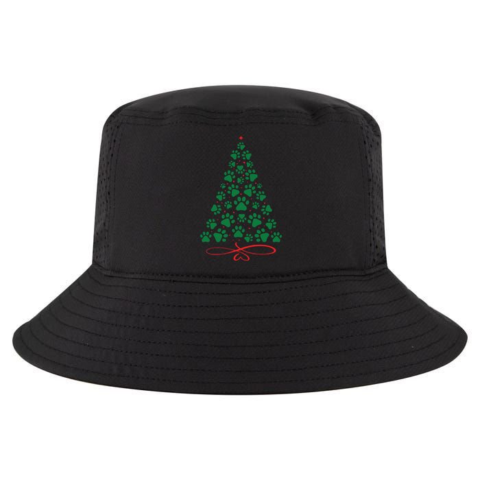 Christmas Paw Tree Christmas Dog Paw Christmas Tree Cool Comfort Performance Bucket Hat