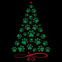 Christmas Paw Tree Christmas Dog Paw Christmas Tree Cooling Performance Crew T-Shirt