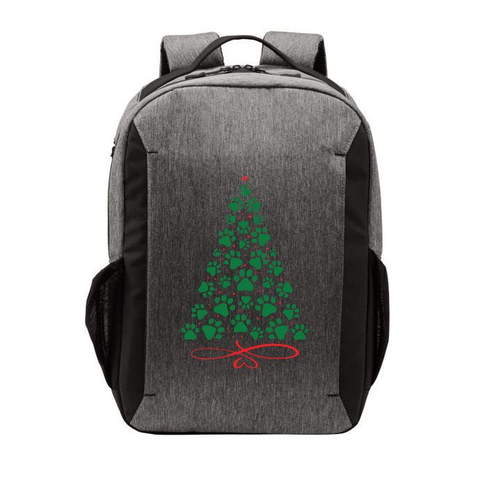 Christmas Paw Tree Christmas Dog Paw Christmas Tree Vector Backpack