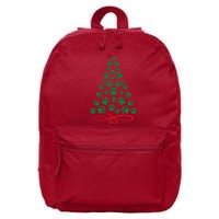 Christmas Paw Tree Christmas Dog Paw Christmas Tree 16 in Basic Backpack