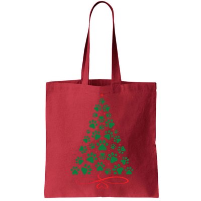 Christmas Paw Tree Christmas Dog Paw Christmas Tree Bag