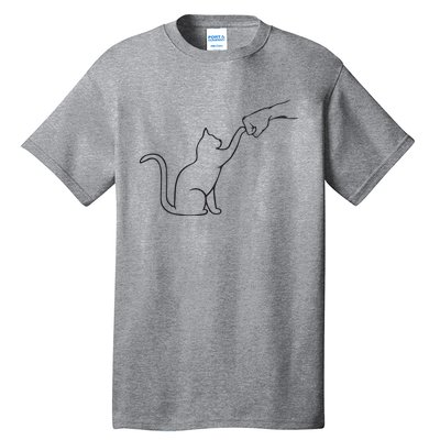 Cute Pet Tee I Love My Cat Best Friend Fist Bump Cat Lovers Tall T-Shirt