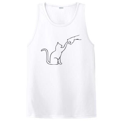 Cute Pet Tee I Love My Cat Best Friend Fist Bump Cat Lovers PosiCharge Competitor Tank