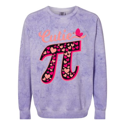 Cute Pi The Number Math Teacher Colorblast Crewneck Sweatshirt