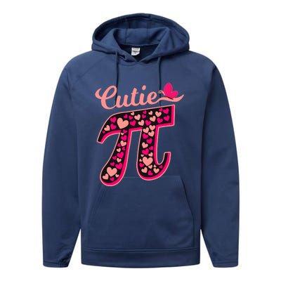 Cute Pi The Number Math Teacher Performance Fleece Hoodie