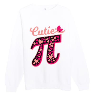 Cute Pi The Number Math Teacher Premium Crewneck Sweatshirt