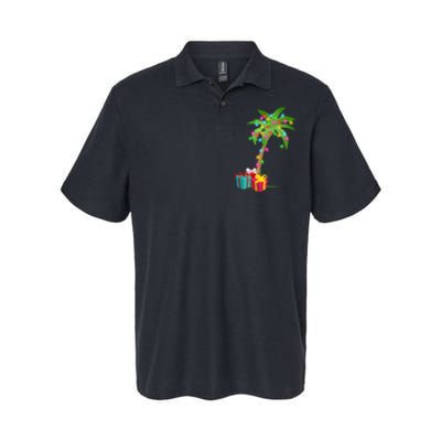 Christmas Palm Tree Coconut Lights Beach Hawaii Xmas Gifts Long Sleeve Softstyle Adult Sport Polo