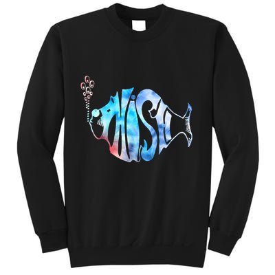 Colorful Phishjam Tiedye For Fisherman Fish Graphic Sweatshirt