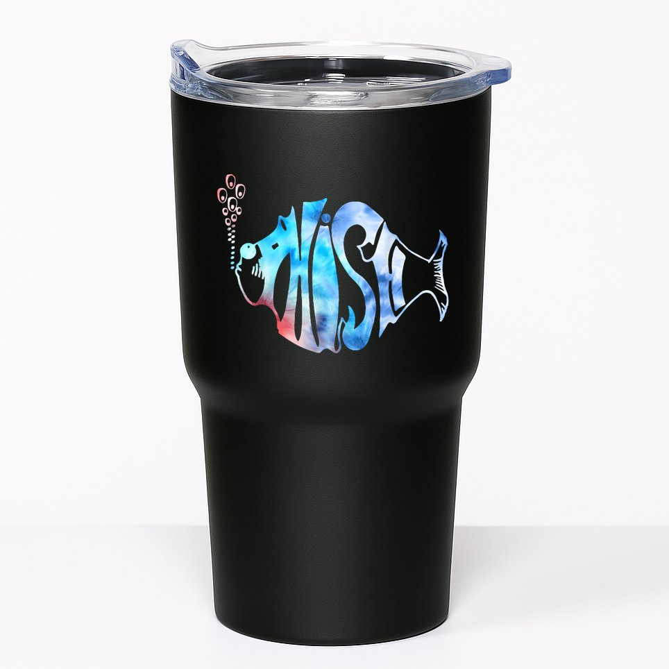 Colorful Phishjam Tiedye For Fisherman Fish Graphic Tumbler