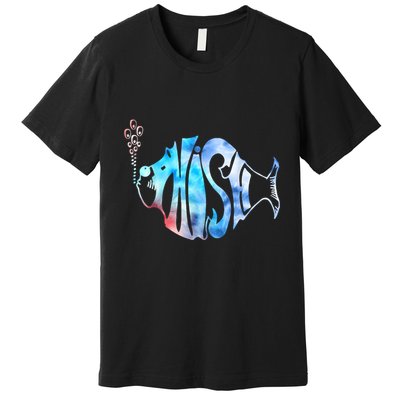 Colorful Phishjam Tiedye For Fisherman Fish Graphic Premium T-Shirt