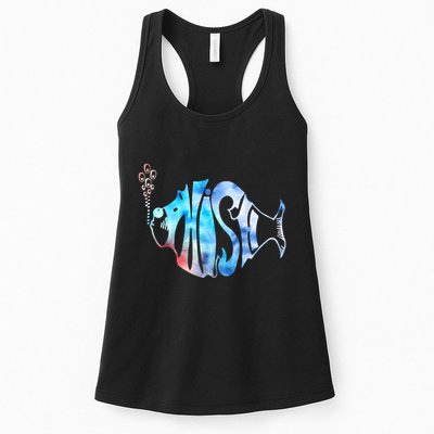 Colorful Phishjam Tiedye For Fisherman Fish Graphic Womens Tank Top