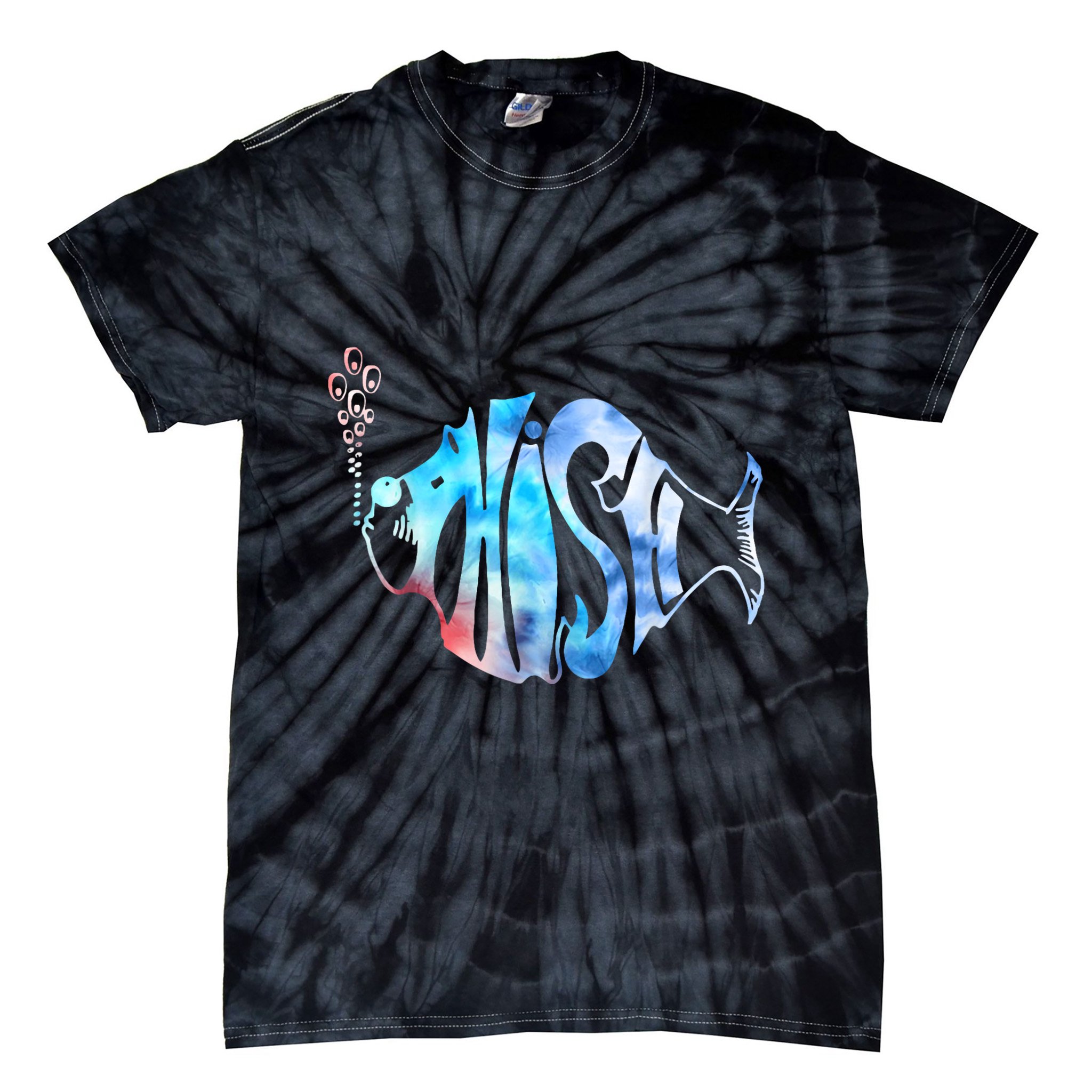 Colorful Phishjam Tiedye For Fisherman Fish Graphic Tie-Dye T-Shirt