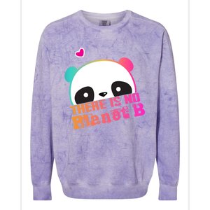 Cute Panda: There Is No Planet B Gift Climate Change Is Real! Gift Colorblast Crewneck Sweatshirt