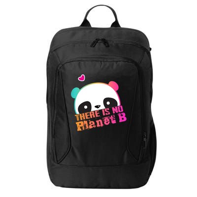 Cute Panda: There Is No Planet B Gift Climate Change Is Real! Gift City Backpack