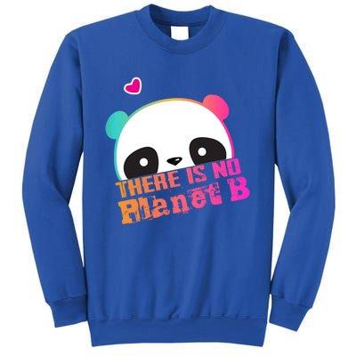 Cute Panda: There Is No Planet B Gift Climate Change Is Real! Gift Sweatshirt