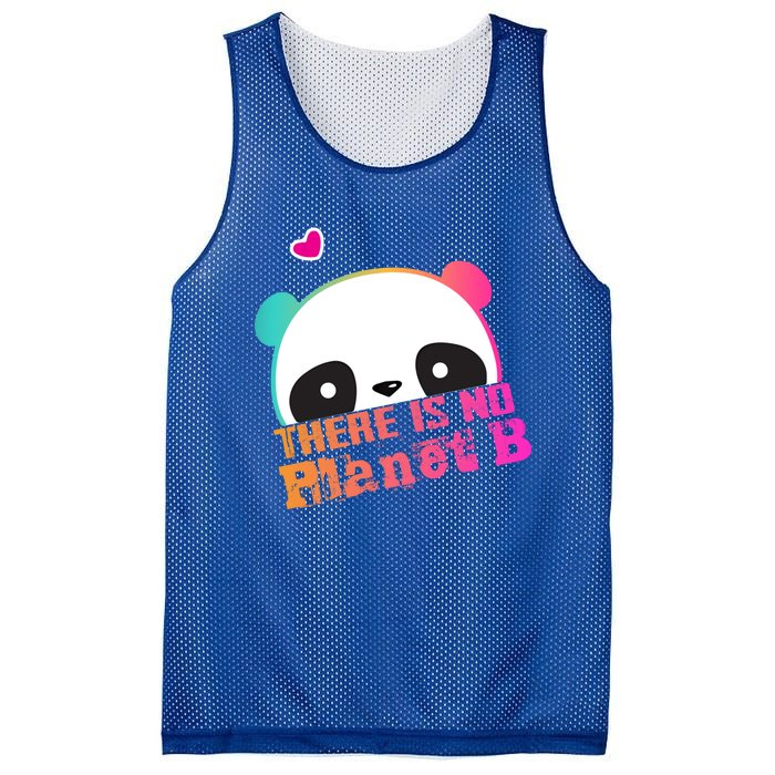 Cute Panda: There Is No Planet B Gift Climate Change Is Real! Gift Mesh Reversible Basketball Jersey Tank