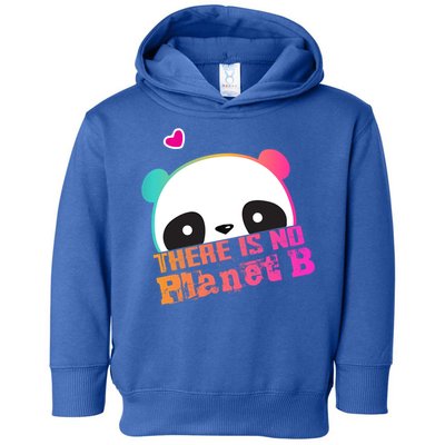 Cute Panda: There Is No Planet B Gift Climate Change Is Real! Gift Toddler Hoodie