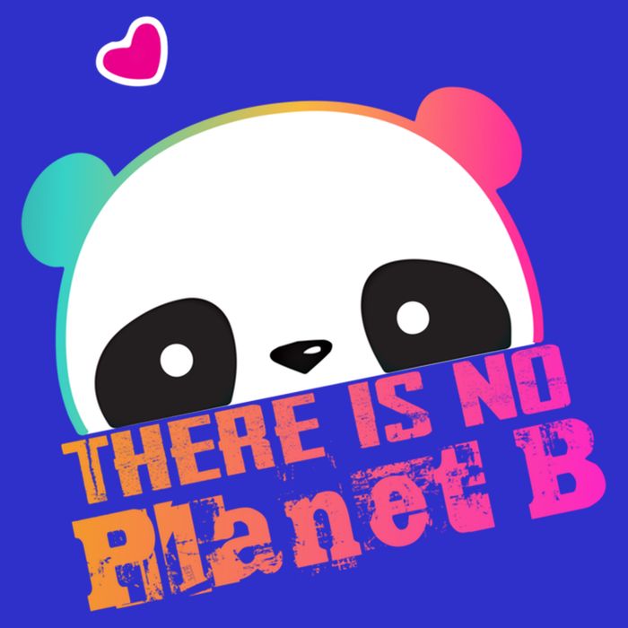 Cute Panda: There Is No Planet B Gift Climate Change Is Real! Gift Short Acrylic Beanie