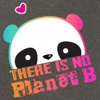 Cute Panda: There Is No Planet B Gift Climate Change Is Real! Gift Cotton Canvas Backpack