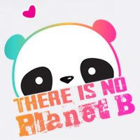 Cute Panda: There Is No Planet B Gift Climate Change Is Real! Gift Garment-Dyed Sweatshirt