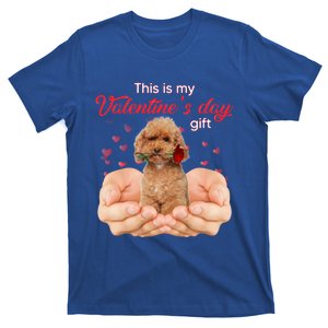 Cute Poodle This Is My Valentine's Day Pajama Gift T-Shirt