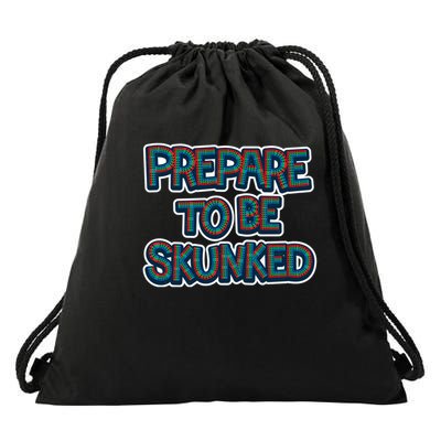 Cribbage Prepared To Be Skunked Drawstring Bag