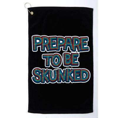 Cribbage Prepared To Be Skunked Platinum Collection Golf Towel