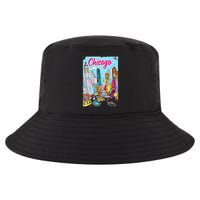 Chicago Preppy Travel Design Cool Comfort Performance Bucket Hat