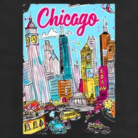 Chicago Preppy Travel Design Cool Comfort Performance Bucket Hat