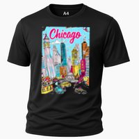 Chicago Preppy Travel Design Cooling Performance Crew T-Shirt