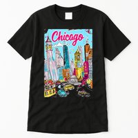 Chicago Preppy Travel Design Tall T-Shirt