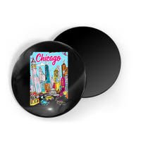 Chicago Preppy Travel Design Magnet