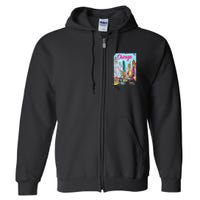 Chicago Preppy Travel Design Full Zip Hoodie