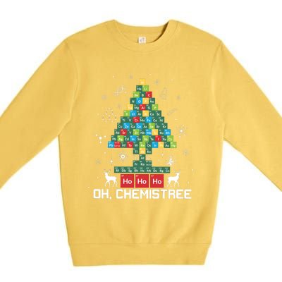 Chemistree Periodic Table Funny Chemistry Teacher Premium Crewneck Sweatshirt