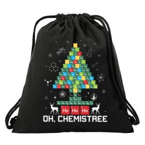 Chemistree Periodic Table Funny Chemistry Teacher Drawstring Bag