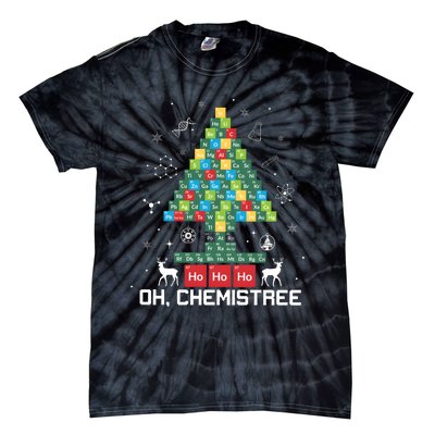 Chemistree Periodic Table Funny Chemistry Teacher Tie-Dye T-Shirt