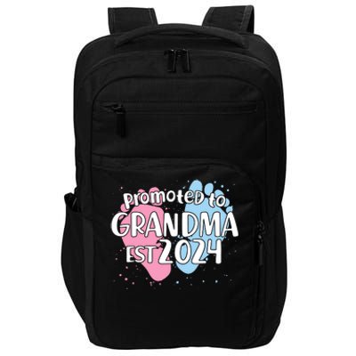 Cute Promoted To Grandma Est 2024 Impact Tech Backpack