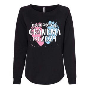 Cute Promoted To Grandma Est 2024 Womens California Wash Sweatshirt