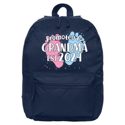 Cute Promoted To Grandma Est 2024 16 in Basic Backpack