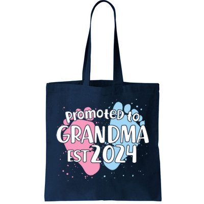 Cute Promoted To Grandma Est 2024 Tote Bag