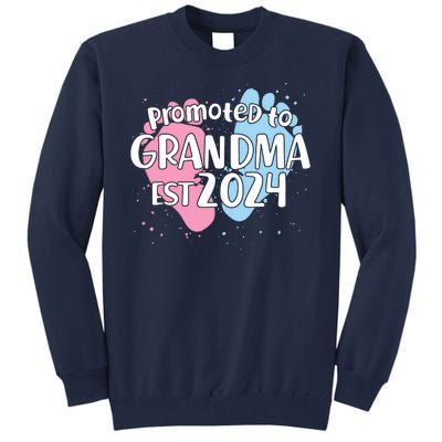 Cute Promoted To Grandma Est 2024 Tall Sweatshirt