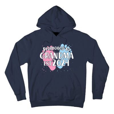 Cute Promoted To Grandma Est 2024 Tall Hoodie