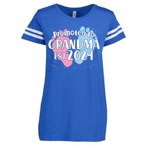 Cute Promoted To Grandma Est 2024 Enza Ladies Jersey Football T-Shirt